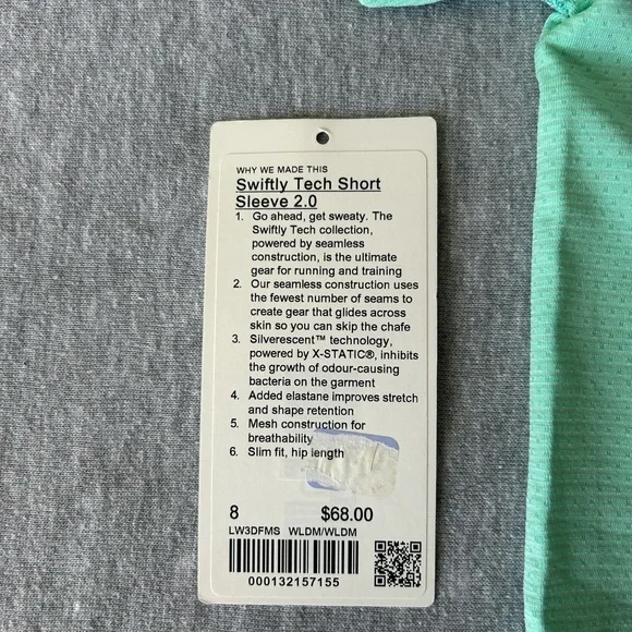 Lululemon Mint Green Swiftly Tech Short Sleeve 2.0 - Picture 3 of 6